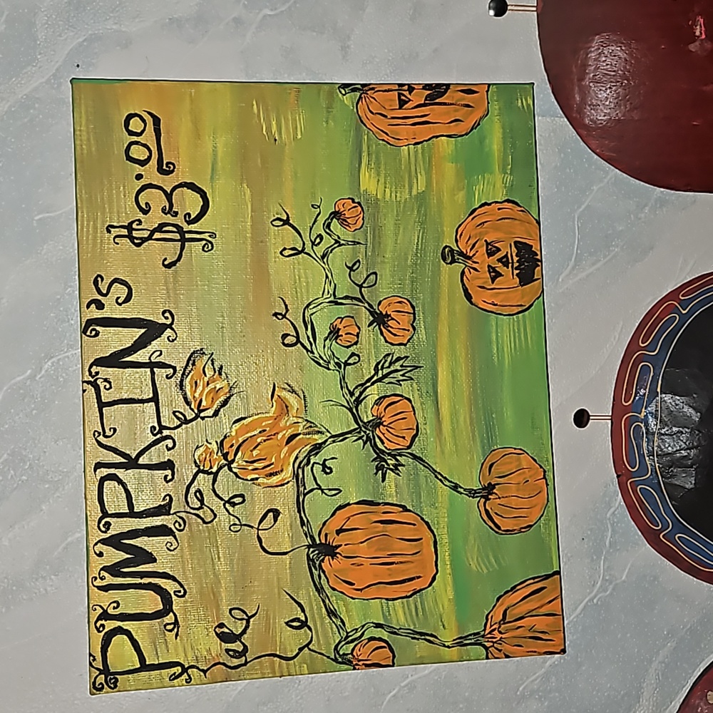 Hand painted canvas